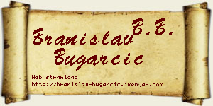 Branislav Bugarčić vizit kartica